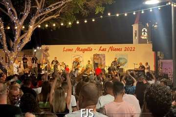 Concierto de tres bandas en la Plaza de Las Nieves en Lomo Magullo/Francisco Javier Santana.